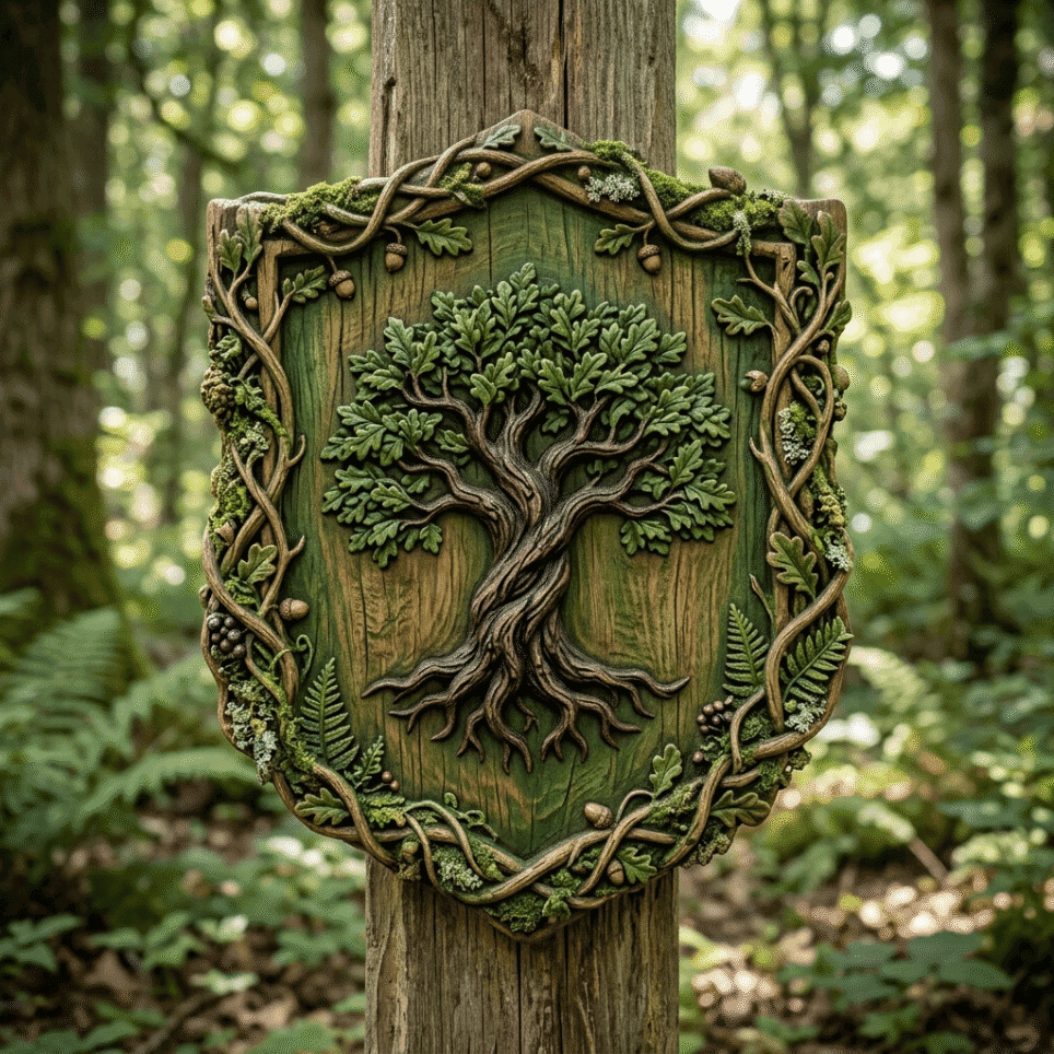 Oak heritage crest