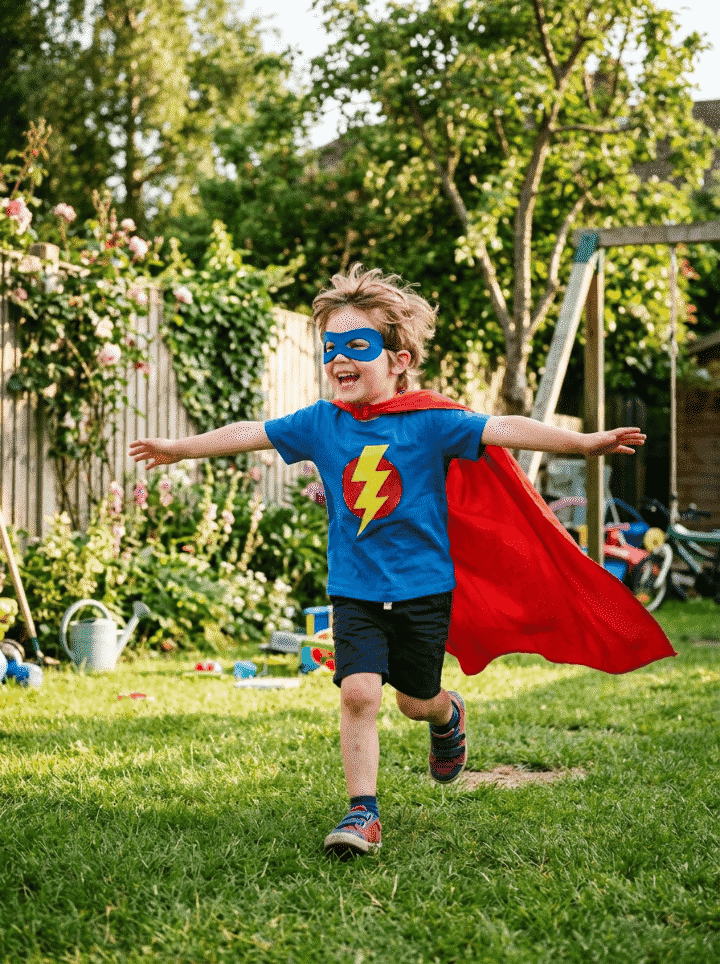 A photo ready to become a superhero