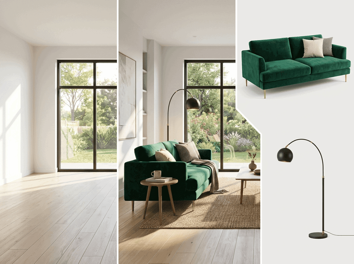 Interior Space Visualization illustration